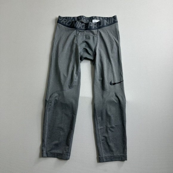 Nike Pro Tights Compression3/4 Training Gray Mens Size‎ Small Active 838055-091 - Picture 1 of 6